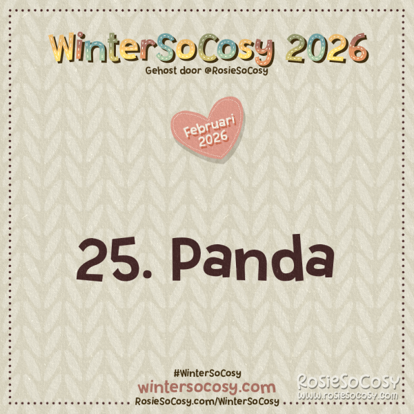 WinterSoCosy 2026 Februari Dag 25: Panda